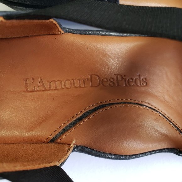 L'Amour Des Pieds Maryjane Comfort Shoes Gray Leather Slip On Strappy Shoe 7.5 - Picture 11 of 12